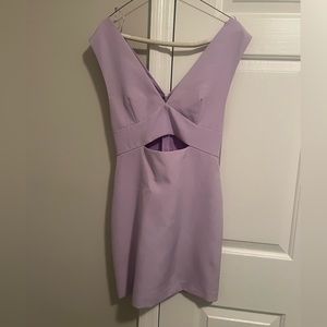 Purple sleeveless dress